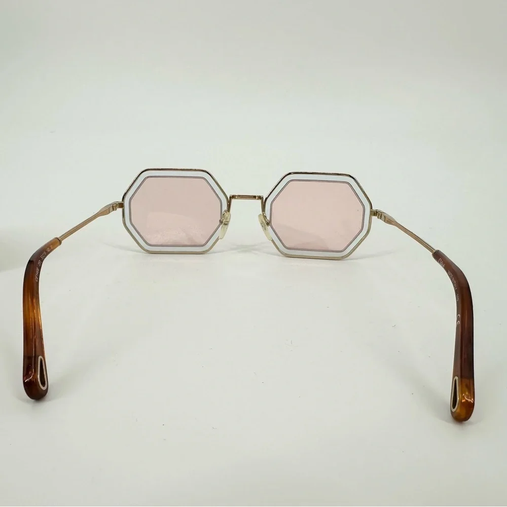 Chloe CE146S Tally Octagonal Sunglasses Pink Lens